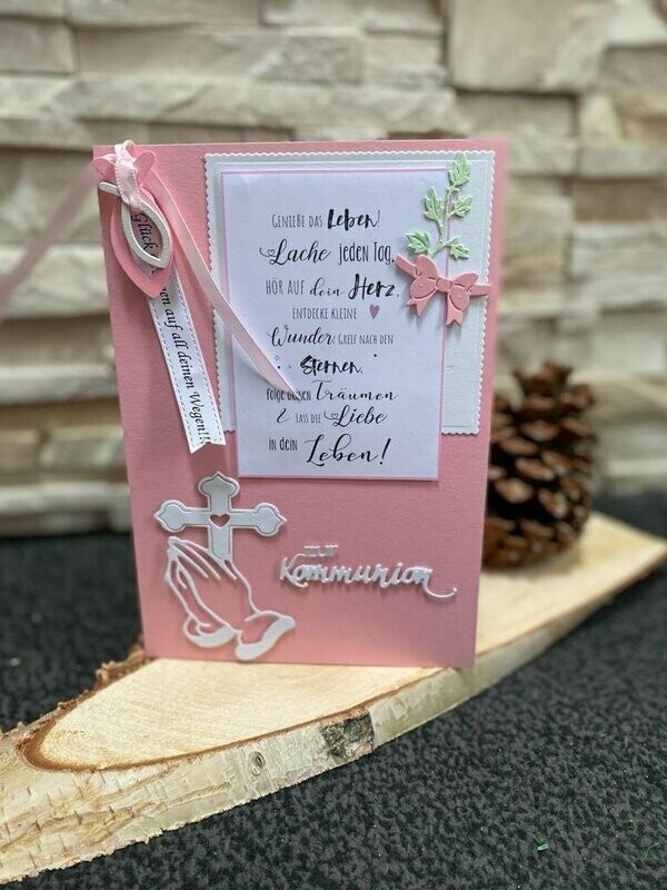 Designer-Karte zur Heiligen Kommunion