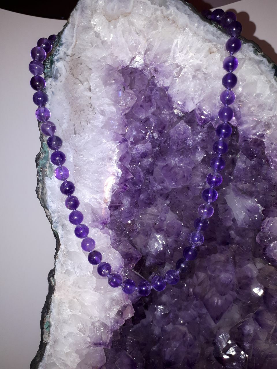 Amethyst Edelstein Kugelkette