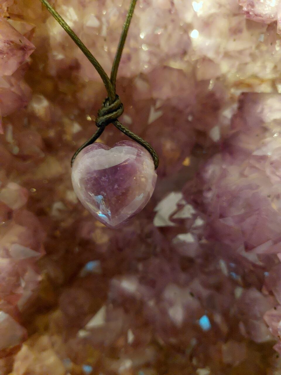 Amethyst Herz als Anhänger