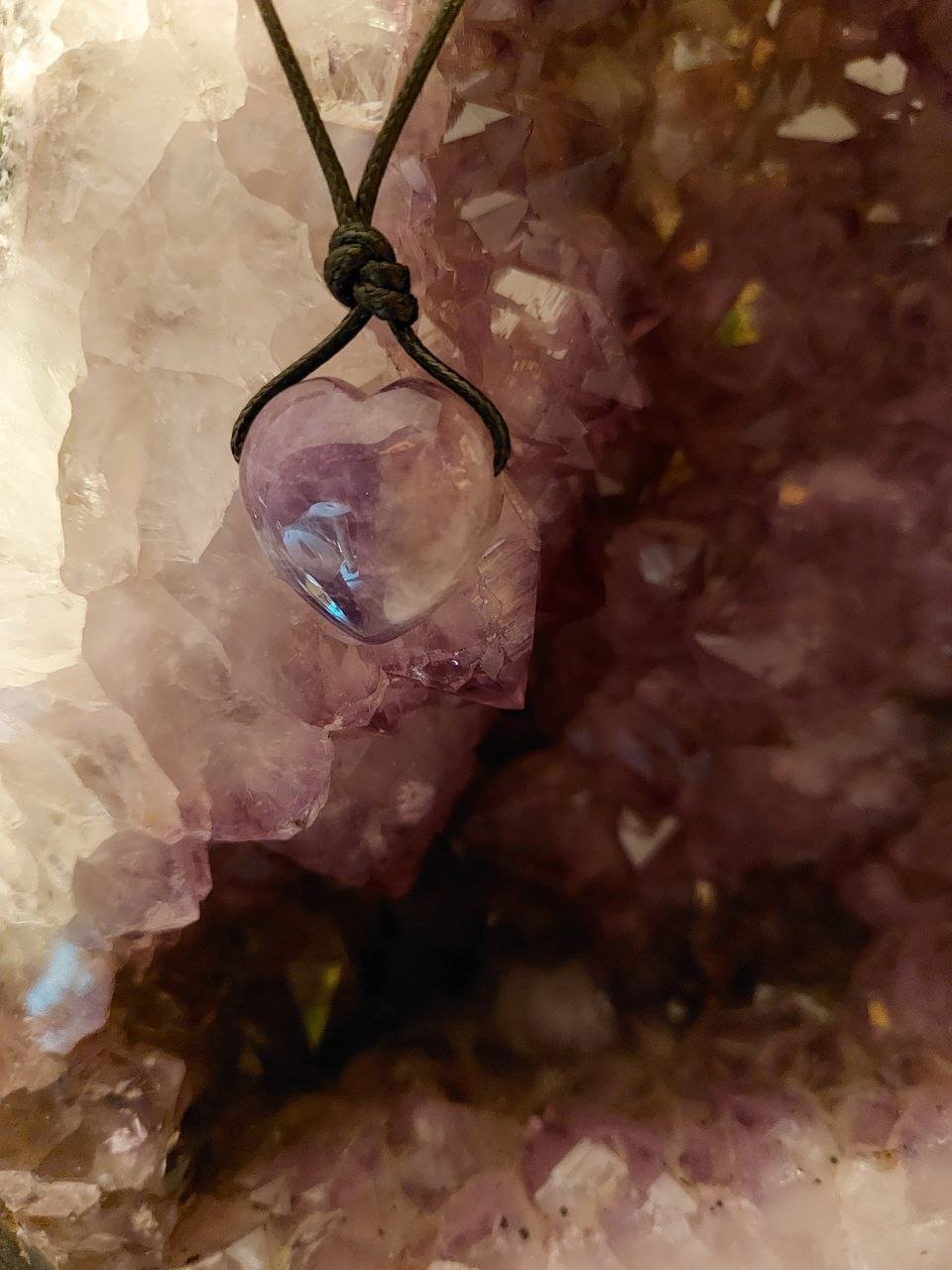 Amethyst Herz als Anhänger