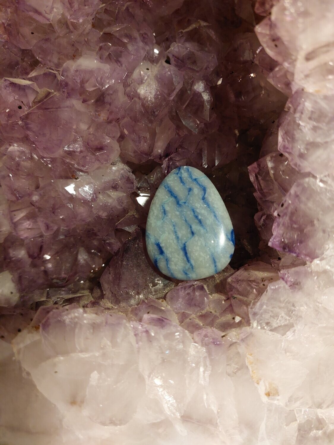 Blauquarz ungelocht