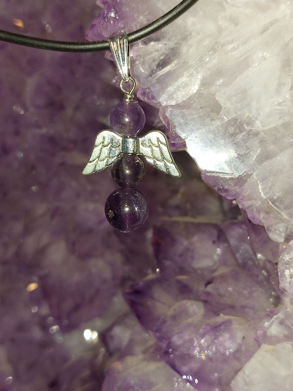 Amethyst Engel als Anhänger