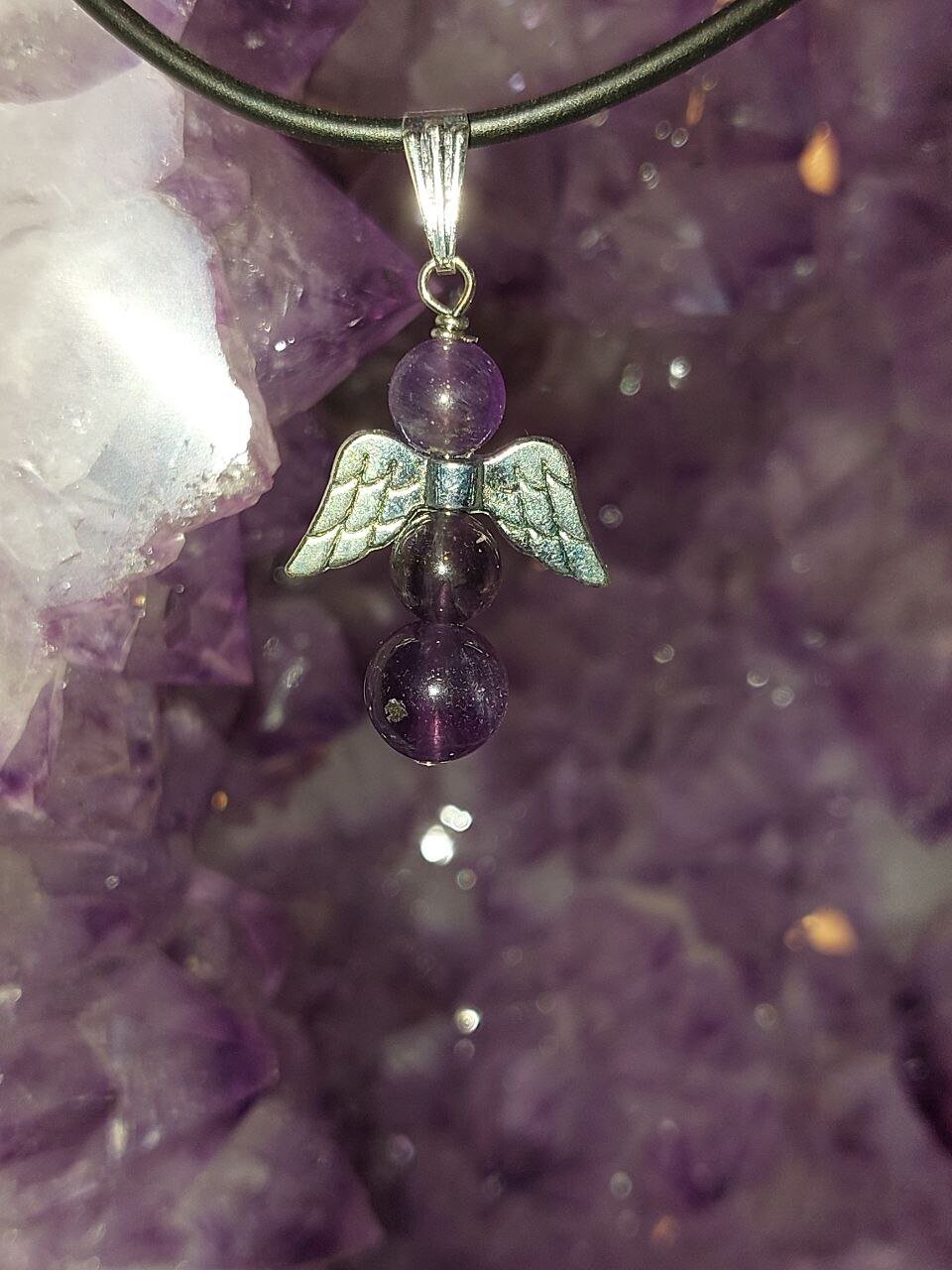 Amethyst Engel als Anhänger