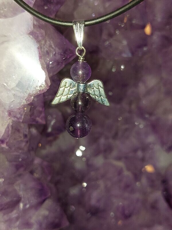 Amethyst Engel als Anhänger