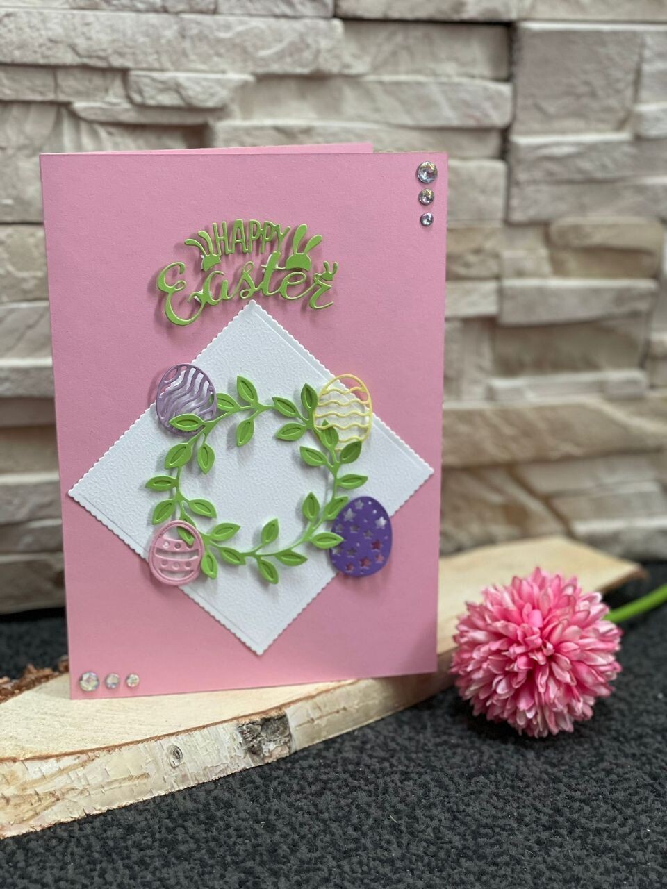 Designer-Karten A5 aufklappbar zu Ostern in verschiedenen Farben (ohne Deko)