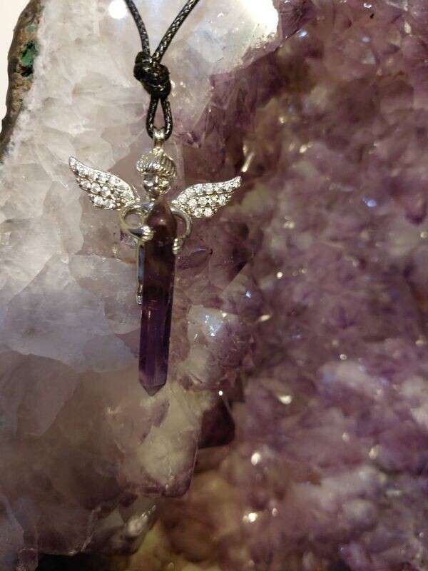 Amethyst Engel als Anhänger