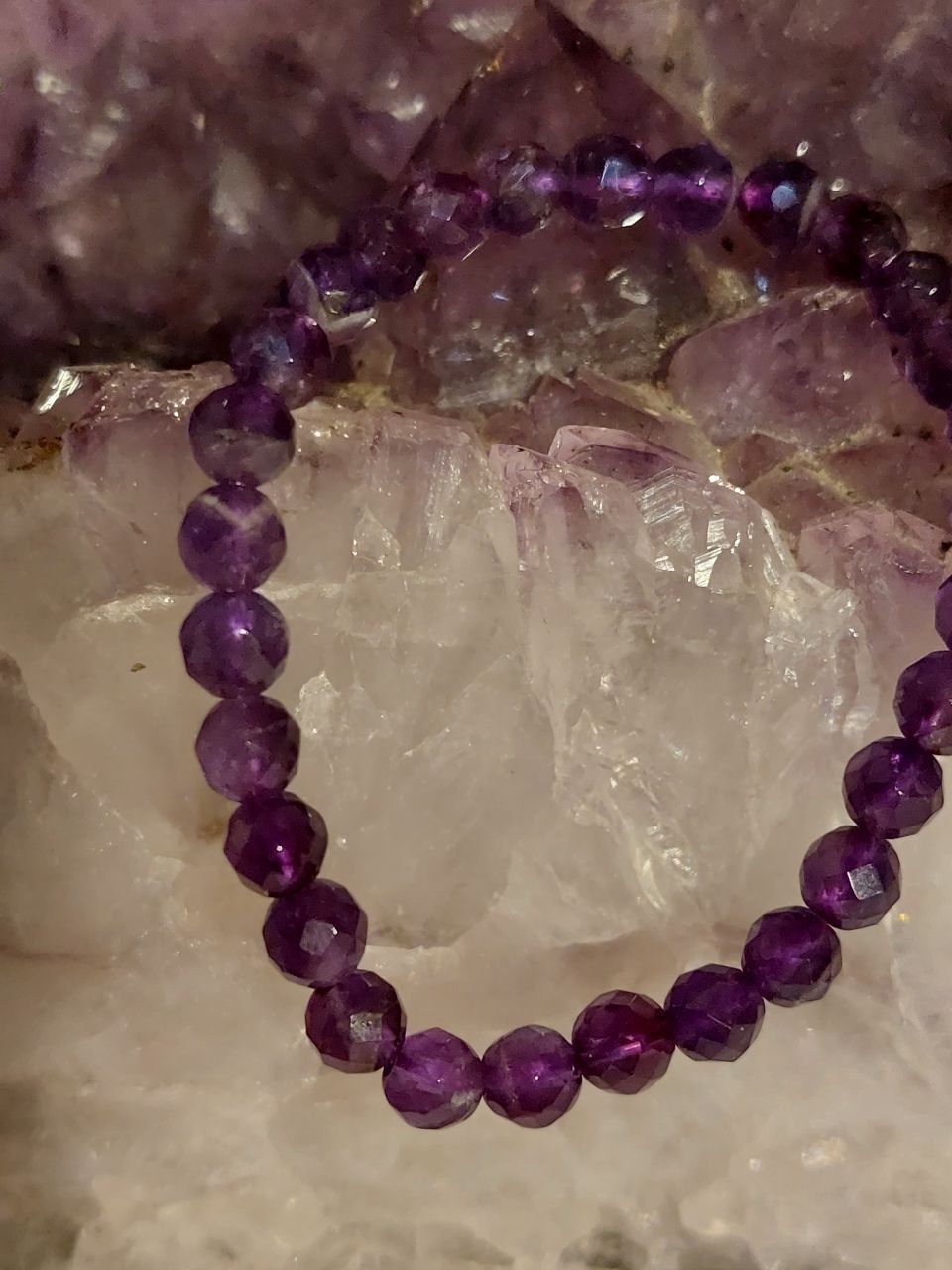 Amethyst facettiert Armband