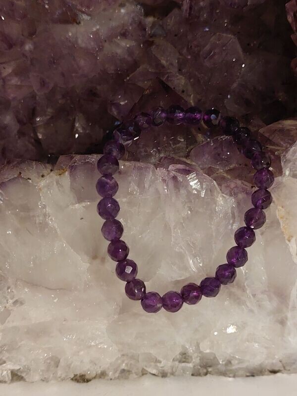 Amethyst facettiert Armband