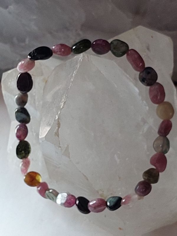 Wassermelonen Turmalin Armband
