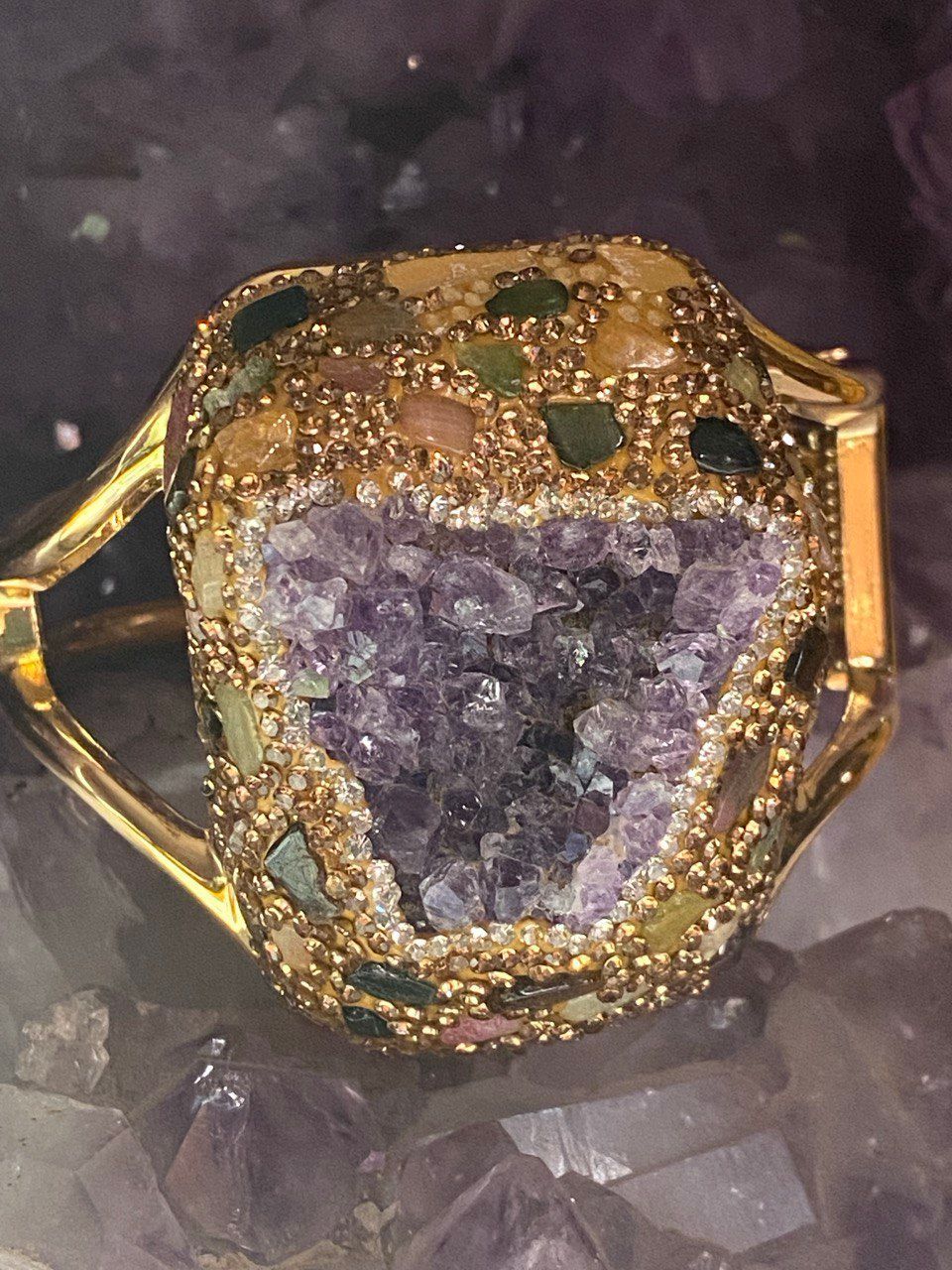 Amethyst Armeif (grössenverstellbar)