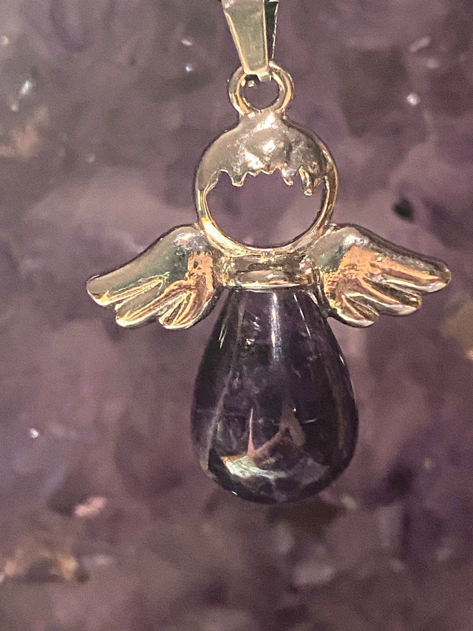 Amethyst Engel als Anhänger