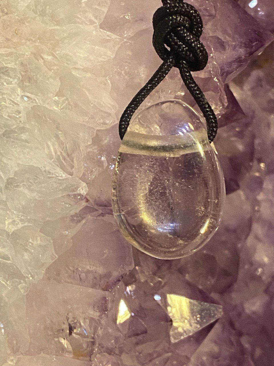 Bergkristall  Tropfenform als Anhänger (A-Qualität)