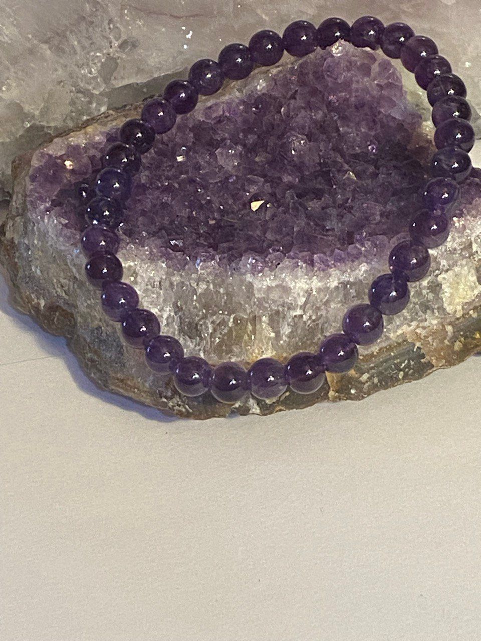 Amethyst Kugel-Armband (A-Qualität)