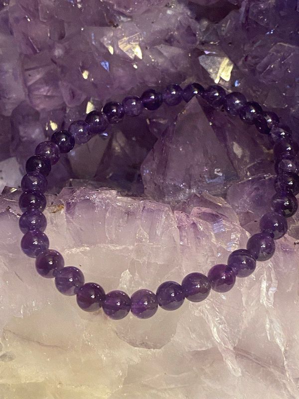 Amethyst Kugel-Armband (A-Qualität) Amethyst Kugel-Armband (A-Qualität)