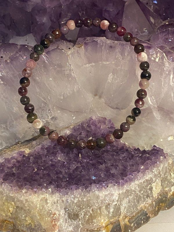 Wassermelonen Turmalin Armband Wassermelonen Turmalin Armband