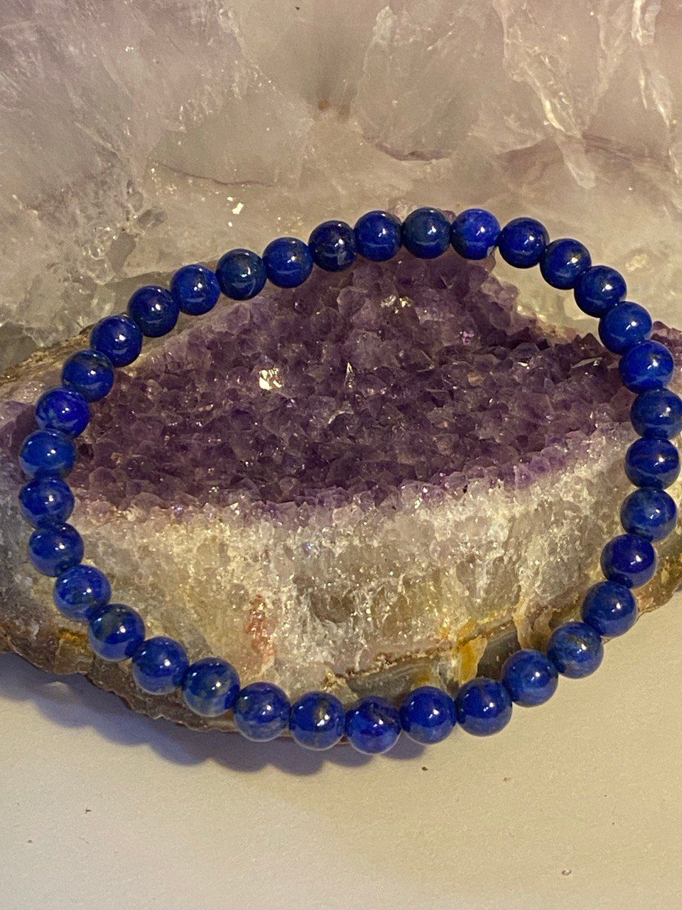 Lapislazuli Armband (polierte Kugeln)