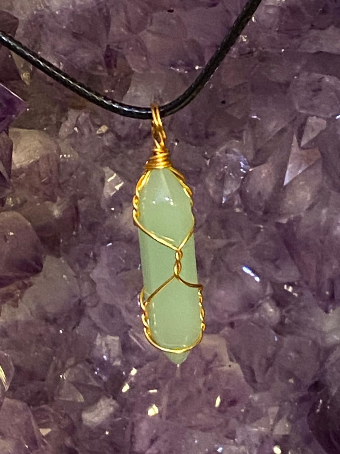 Jade Doppelender als Anhänger Jade Doppelender als Anhänger