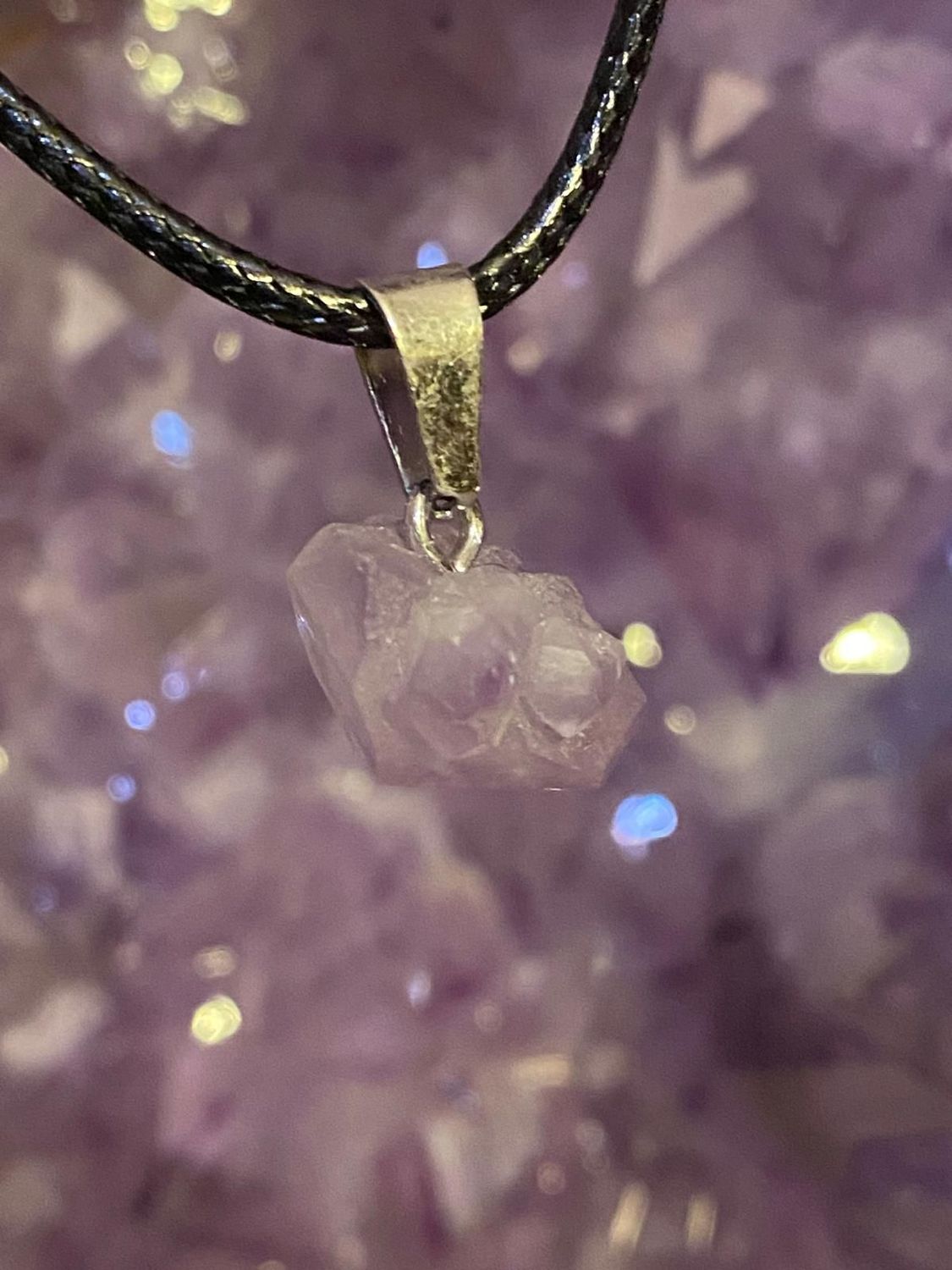 Amethyst Naturspitzen klein als Anhänger Amethyst Naturspitzen klein als Anhänger