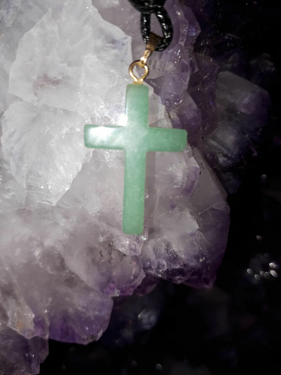 Aventurin Kreuz als Anhänger Aventurin Kreuz als Anhänger
