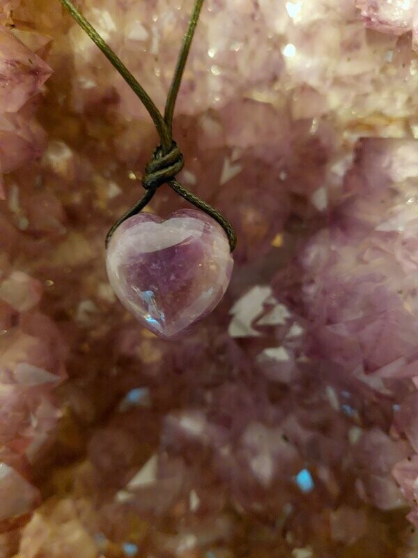 Amethyst Herz als Anhänger Amethyst Herz als Anhänger