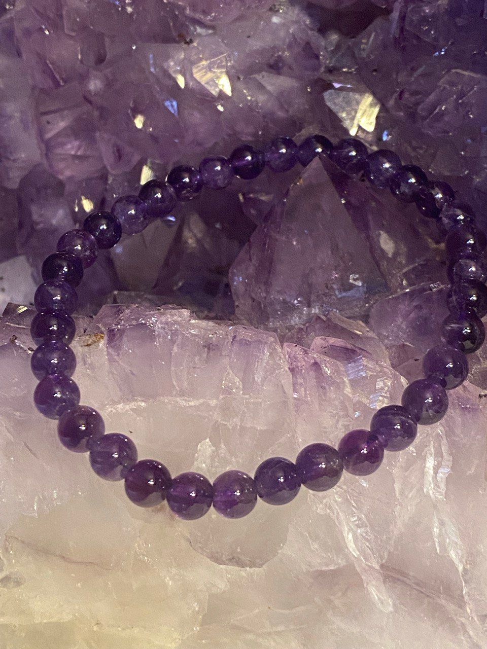 Amethyst Kugel-Armband (A-Qualität)