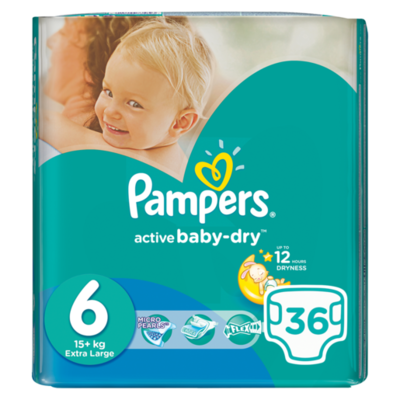 pampers active baby dry 6