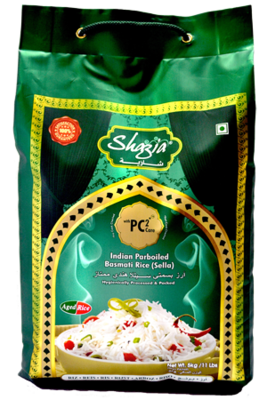 Shazia Indian Parboiled Basmati Sella Rice 5kg Shazia Indian Parboiled Basmati Sella Rice 5kg