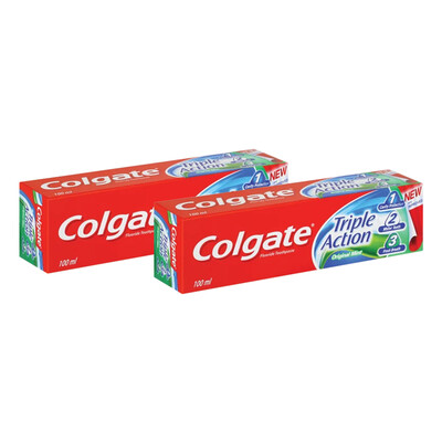 Colgate Triple Action Toothpaste 100ml Buy 2 For Colgate Triple Action Toothpaste 100ml Buy 2 For