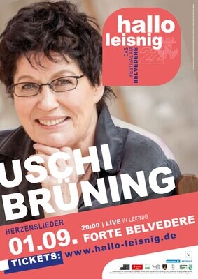 Uschi Brüning | Herzenslieder | Ticket | Konzert im Forte Belvedere Leisnig am 01.09.2022 um 20 Uhr