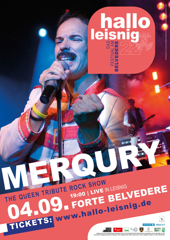MERQURY | The Queen Tribute Rockshow | Ticket | Konzert im Forte Belvedere Leisnig am 04.09.2022 um 19 Uhr