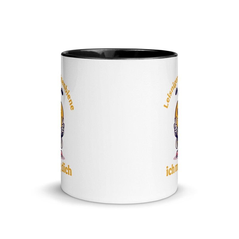 Blütenbiene Leisnig | Ich mag dich | Tasse mit farbiger Innenseite | Kakao-Tasse, Kaffee-Pott, Tee-Tasse…