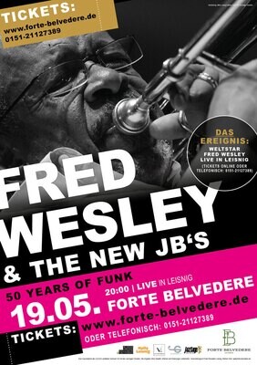 Fred Wesley & The New JBs | 50 Years of Funk | Ticket für Konzert im Forte Belvedere Leisnig am 19.05.2023 um 20 Uhr