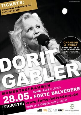 Dorit Gäbler | Momentaufnahmen | Ticket für Konzert im Forte Belvedere Leisnig am 28.05.2023 um 20 Uhr