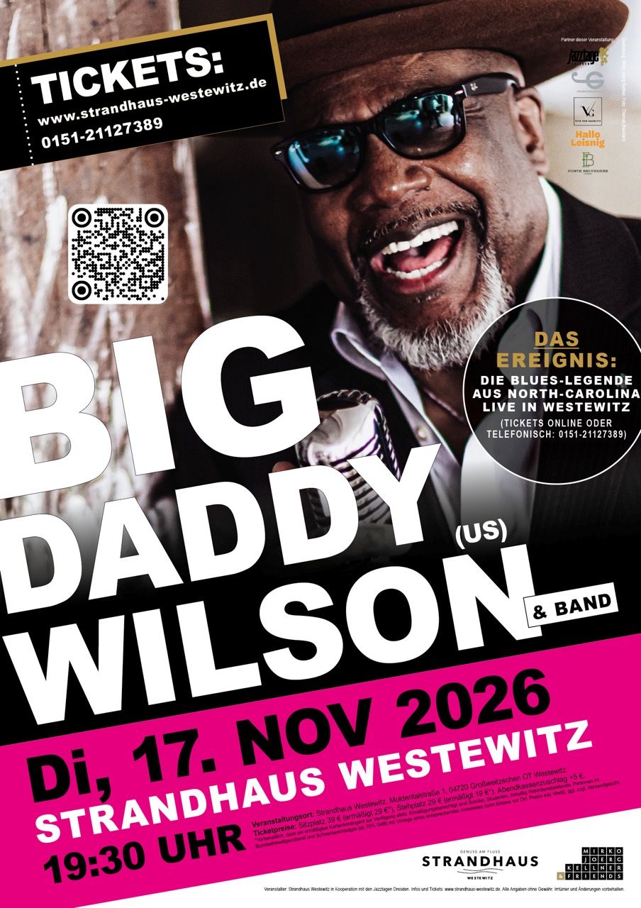 Big Daddy Wilson | River-Blues-Night im Strandhaus Westewitz | Konzert-Ticket
