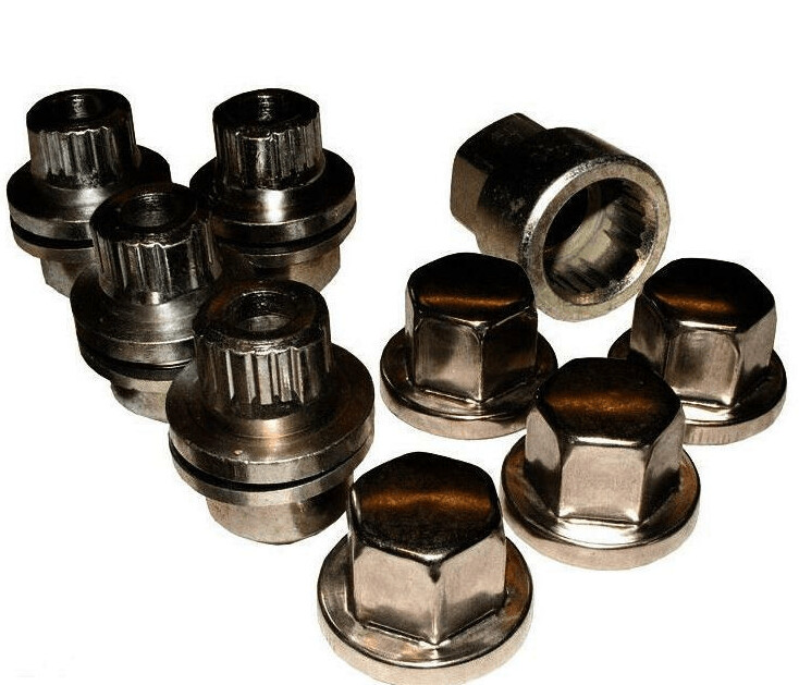 LAND ROVER RANGE ROVER P38 LOCKING WHEEL NUTS . PART RRB100370