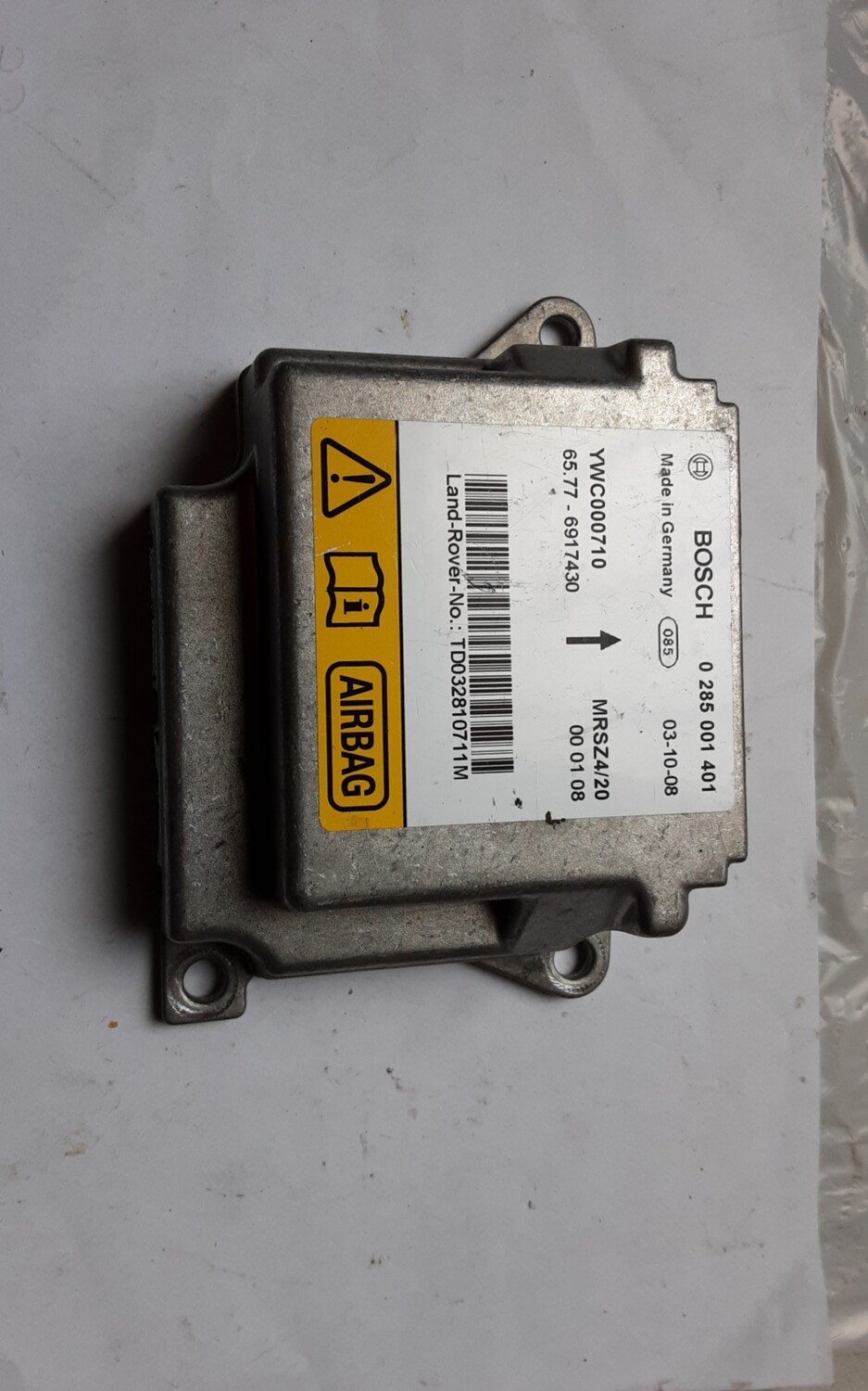 RANGE ROVER L322 AIR BAG MODULE ECU YWC000710
