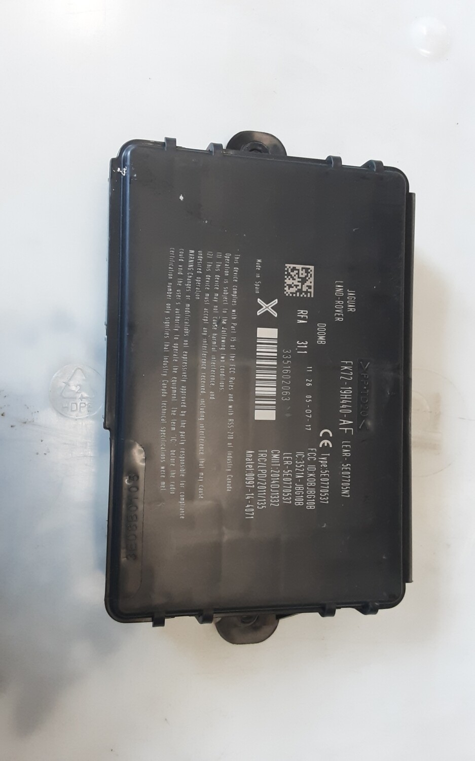 RANGE ROVER L322 KEYLESS ENTRY ECU MODULE FK72 19H440 AF
