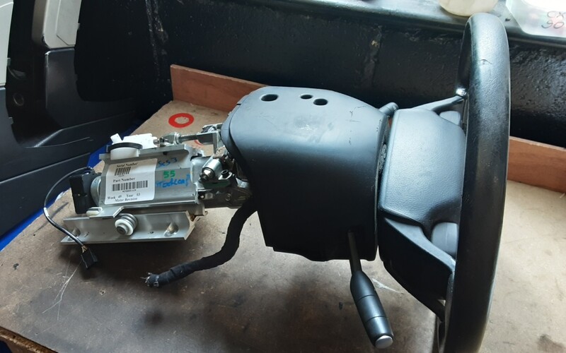 RANGE ROVER L322 STEERING COLUMN WITH STEERING WHEEL, STALK, AIRBAG, STEERING WHEEL CONTROLS QMB000162