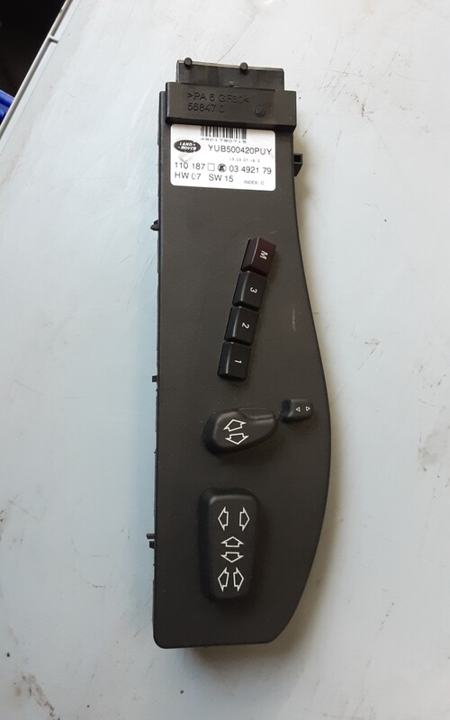 RANGE ROVER L322 RIGHT HAND SEAT SWITCH PANEL YUB500420PUY