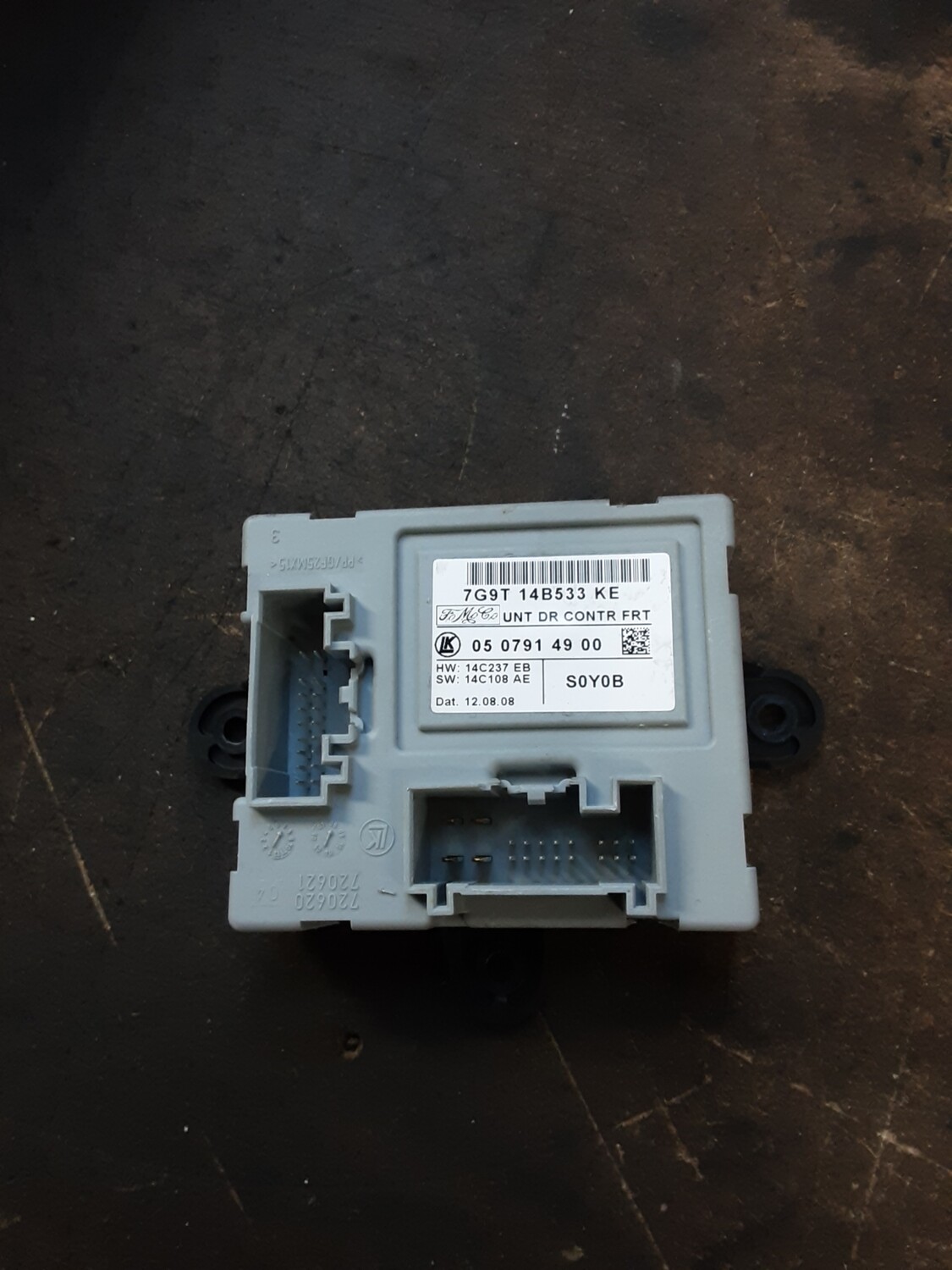 JAGUAR XF FRONT PASSENGER SIDE DOOR MODULE 7G9T 14B533 KE