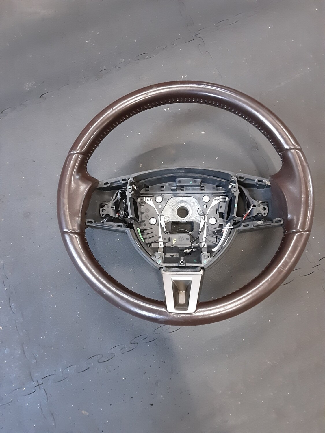 JAGUAR XF 2008 STEERING WHEEL 8X23 ABAMS DARK BROWN