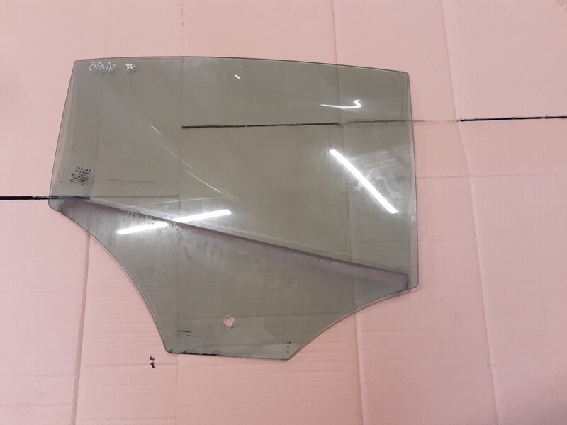 JAGUAR XF OSR DRIVERS REAR WINDOW GLASS