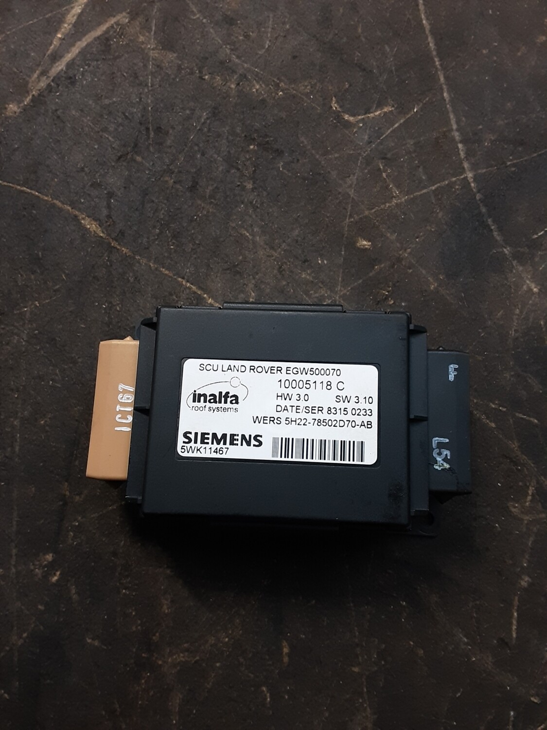 LAND ROVER DISCOVERY 4 ELECTRIC SUNROOF CONTROL MODULE 5H22 78502D70 AB