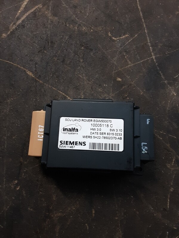 LAND ROVER DISCOVERY 4 ELECTRIC SUNROOF CONTROL MODULE 5H22 78502D70 AB