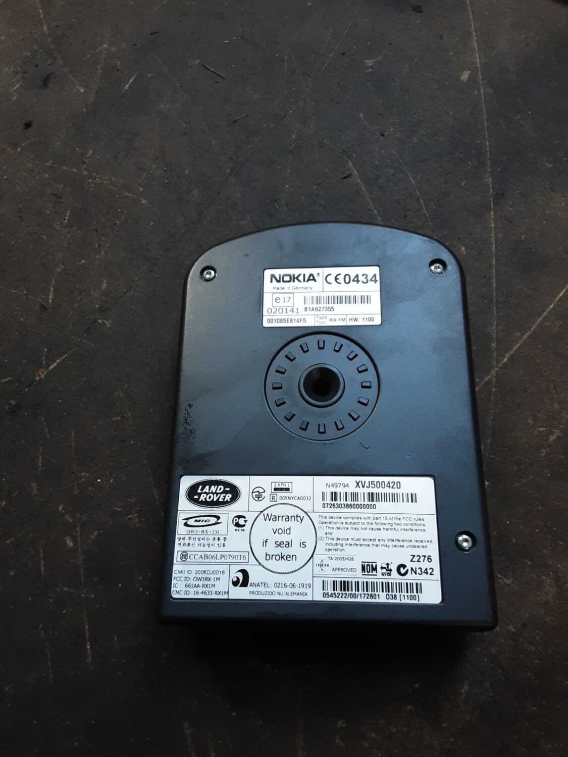 RANGE ROVER SPORT DISCOVERY 3 NOKIA BLUETOOTH MODULE XVJ500420