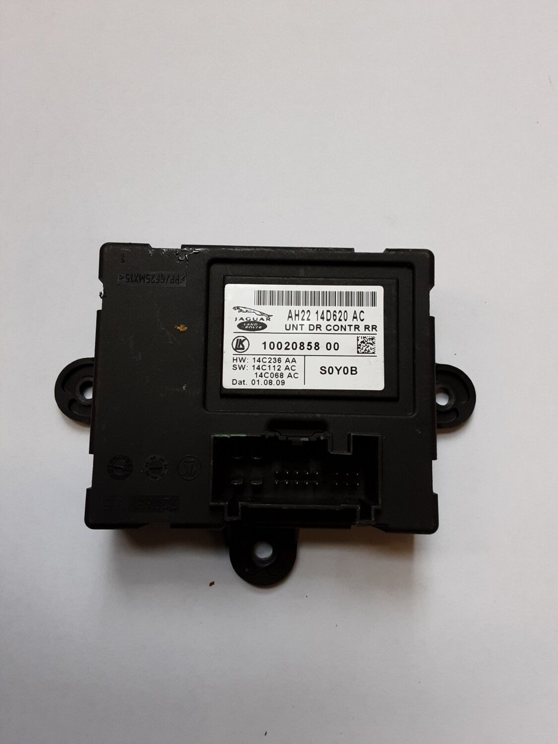 JAGUAR XF DRIVERS PASSENGER REAR DOOR CONTROLL MODULE ECU AH22 14D618 AC