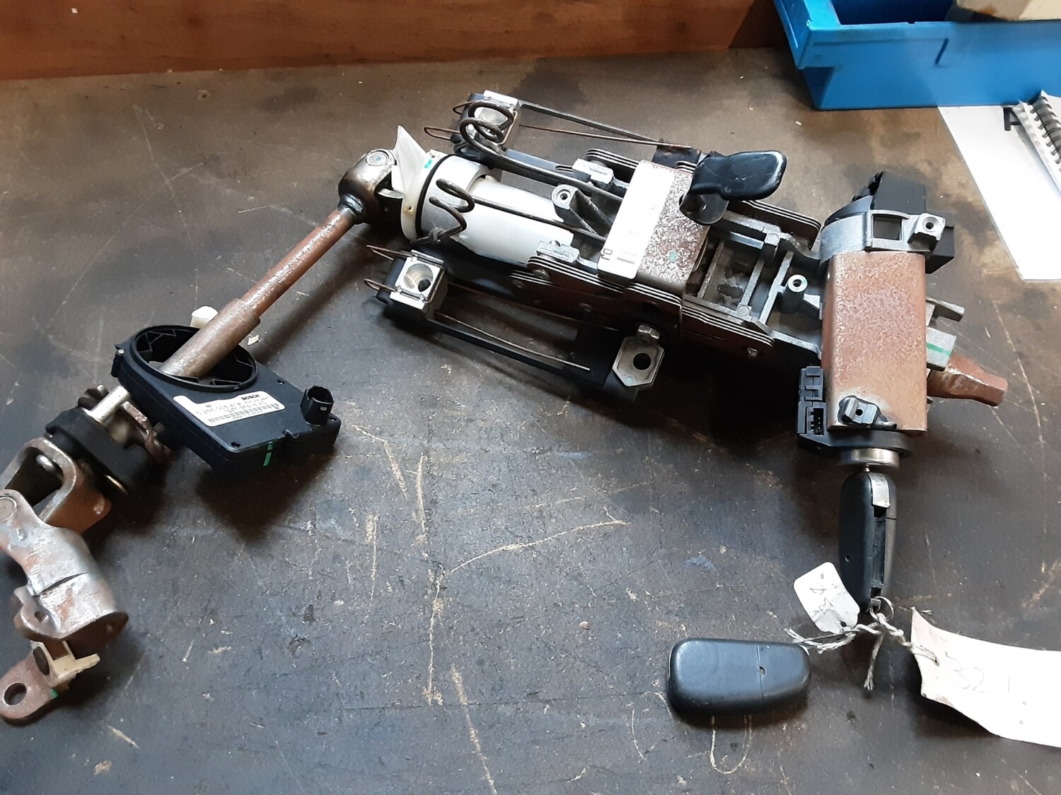 JAGUAR X TYPE 2009 POWER STEERING COLUMN