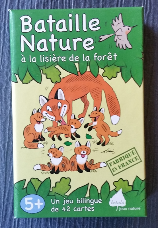 Jeu de cartes Bataille nature