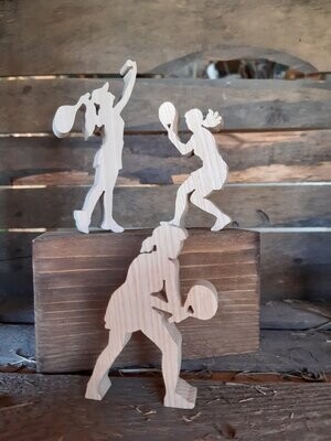 Figurine de collection en bois - Tennis