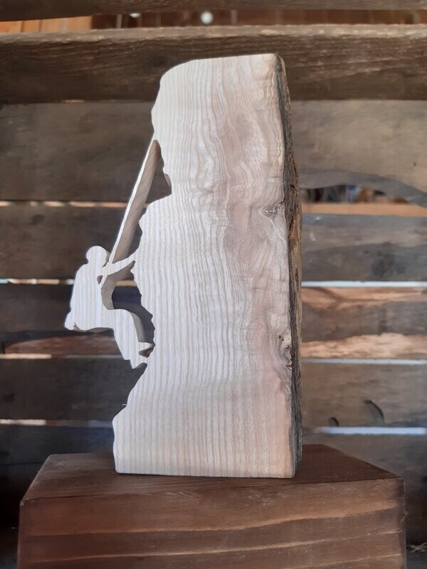 Figurine de collection en bois -  Montagne